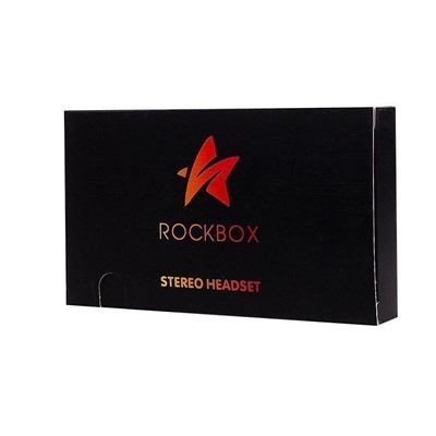 Проводные наушники внутриканальные RockBox HRBX-700+Box Jack 3,5  (black)