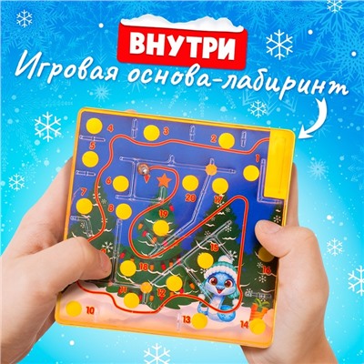 Настольная игра «Новогодний лабиринт», 1 игрок, 3+