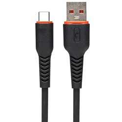 Кабель USB - Type-C SKYDOLPHIN S54T (повр. уп.)  100см 2,4A  (black)