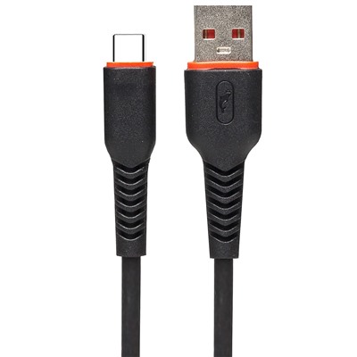 Кабель USB - Type-C SKYDOLPHIN S54T (повр. уп.)  100см 2,4A  (black)