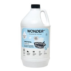 Экогель для мытья посуды, нейтральный WONDER LAB, 3.78 л