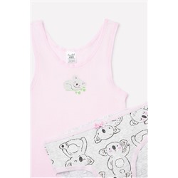 Комплект для девочки Crockid К 1161 нежно-розовый + забавные коалы
