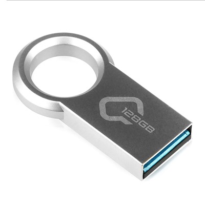 Флэш накопитель USB 128 Гб Qumo Ring 3.0 (metallic)
