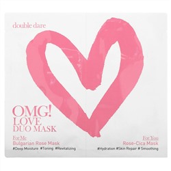 Double Dare, OMG! Love Duo Beauty Mask, 2 Masks