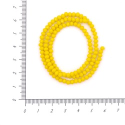 Бусины Ронделли 3мм 67 желтый керамический (ок.125шт)