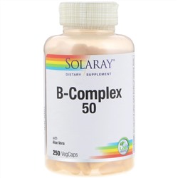 Solaray, B-Complex 50, 250 вегетарианских капсул