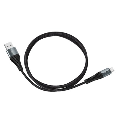 Кабель USB - micro USB Hoco X38 Cool Charging  100см 2,4A  (black)