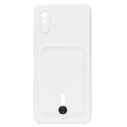 Чехол-накладка - SC304 с картхолдером для "Xiaomi Redmi 9A/Redmi 9i" (white) (208496)