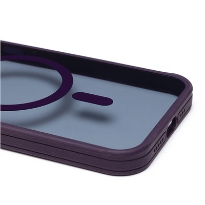 Чехол-накладка - SM026 SafeMag для "Apple iPhone 12/iPhone 12 Pro" (dark violet)