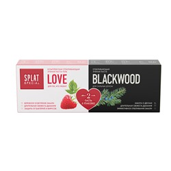 Набор зубных паст "Special Love & Blackwood" Splat, 2 шт