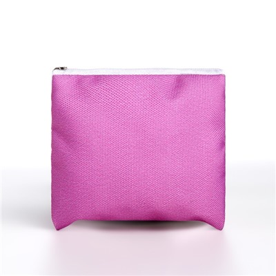 Кошелек детский текстильный "Гуси", 11х9х0,5 см, цвет розовый
