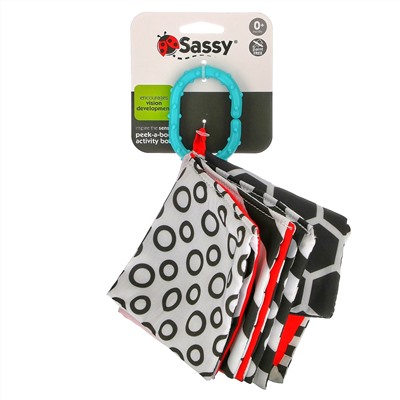 Sassy, Inspire The Senses, развивающая книга Peek-A-Boo, для младенцев 0+ месяцев, 1 шт.