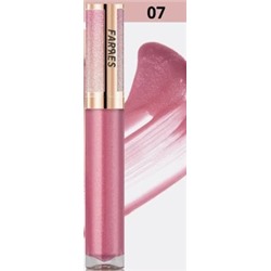 Farres Блеск для губ Glam Shine с ароматом капучино тон 07 розовый клевер 7026