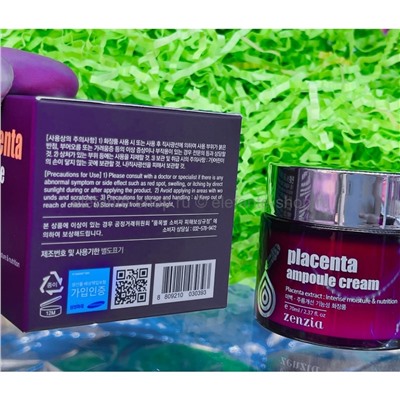 Крем с плацентой Zenzia Placenta Ampoule Cream 70ml (125)