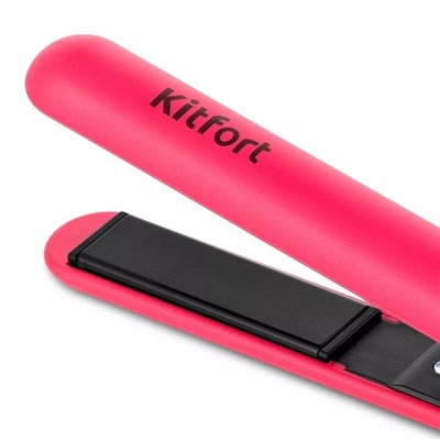 Выпрямитель Kitfort КТ-3268, керамическое покрытие, 50 Вт, до 200 °С, розовый
