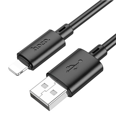 Кабель USB - Apple lightning Hoco X88  100см 2,4A  (black)