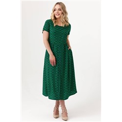 Платье штапель  5915/84/Зеленый