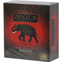 Zenzur. Black tea 200 гр. карт.пачка, 100 пак.