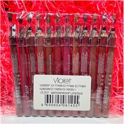 Карандаши для губ VIOLET Waterproof Lipstick 12 штук (28)