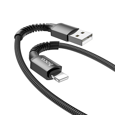 Кабель USB - Apple lightning Hoco X71 Especial  100см 2,4A  (black)