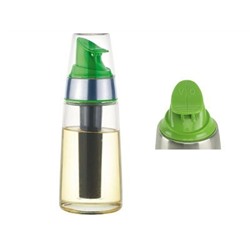 Емкость для масла и уксуса 300мл (260мл+40мл), стекло, пластик ВН-02-570,цвет-зеленый