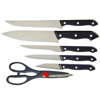 Набор ножей на подставке, 7 предметов