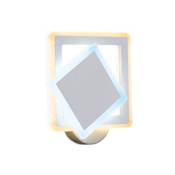 Настенный светодиодный светильник с выключателем FA565 WH/S белый/песок LED 3000K/6400K 24W 200*200*60