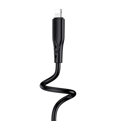 Кабель USB - Apple lightning Borofone BX48  100см 2,4A  (black)