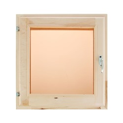 Окно, 50×50см, однокамерный стеклопакет, тонированное, из липы
