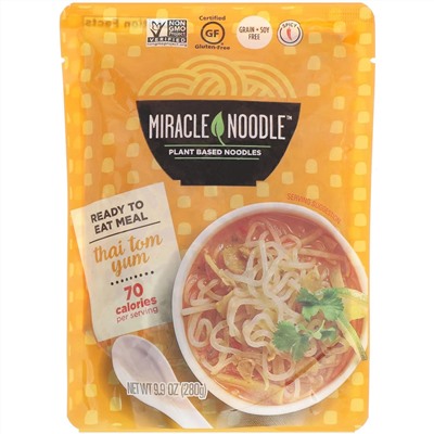 Miracle Noodle, Готовая еда, тайский том ям, 280 г (9,9 унции)
