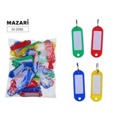 Брелок для ключей (бирка) 5,2х2,3 см микс цветов M-2390 Mazari
