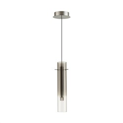 5062/5LA PENDANT ODL24 317 серебристый/дымчатый/металл/стекло Подвес LED 5W 3000K SHINY