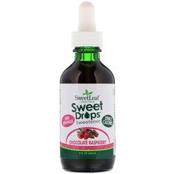 Wisdom Natural, SweetLeaf, Liquid Stevia, Sweet Drops Sweetener, Chocolate Raspberry, 2 fl oz (60 ml)