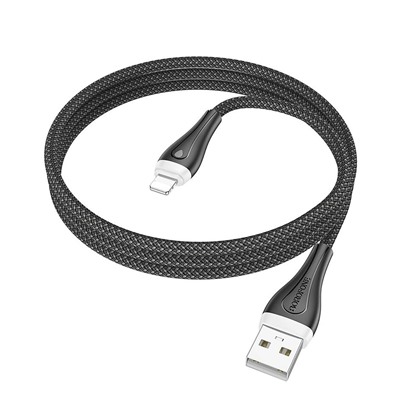 Кабель USB - Apple lightning Borofone BX100 Advantage  100см 2,4A  (black)