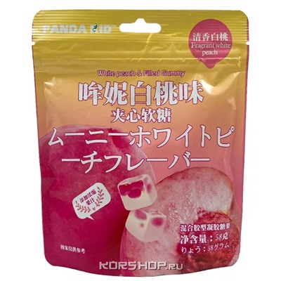 Жевательные конфеты со вкусом персика Hengli Mouni, Китай, 58 г