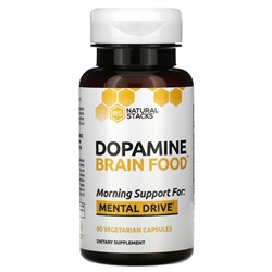 Natural Stacks, Dopamine Brain Food, 60 Vegetarian Capsules