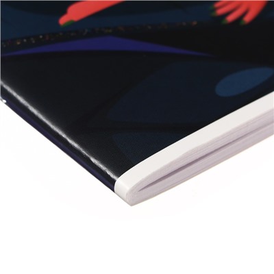 Альбом для рисования А4 40 листов, на скрепке "Феечка", обложка мелованный картон, глиттер, блок 100г/м2