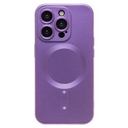 Чехол-накладка - SM020 Matte SafeMag для "Apple iPhone 15 Pro" (purple)