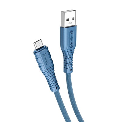 Кабель USB - micro USB Hoco X67 (silicone)   2,4A  (blue)