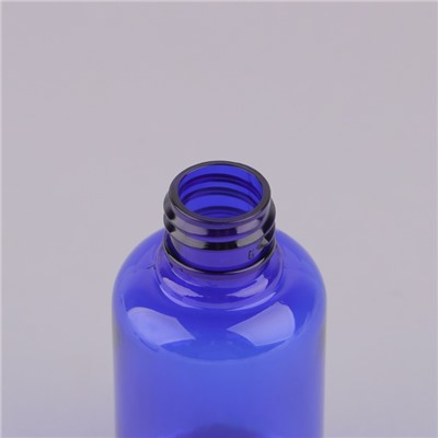 Бутылочка для хранения, с дозатором, 50 мл, цвет синий/белый