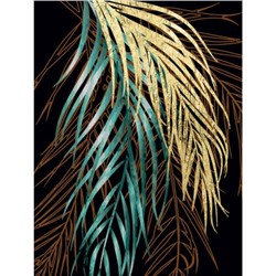Картина по номерам 30х40 см "Пальмовые ветви. Часть 1" (с поталью) живопись с красками и кистью PNB/PMPT-225 ФРЕЯ