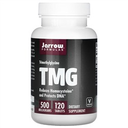 Jarrow Formulas, триметилглицин, 500 мг, 120 таблеток