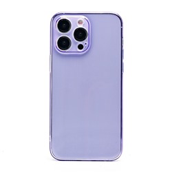 Чехол-накладка - SC344 для "Apple iPhone 14 Pro Max" (transparent/violet) (232019)