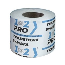 Бумага туалетная 1 сл. 38 + 5% м 1 шт/упак серый 304 л. ТБВ1-38 1-2-Pro