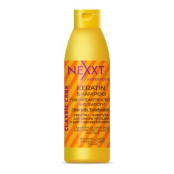 Кератин-шампунь NEXXT Professional для реконструкции и гладкости волос (Nexxt Keratin Shampoo),1000 мл