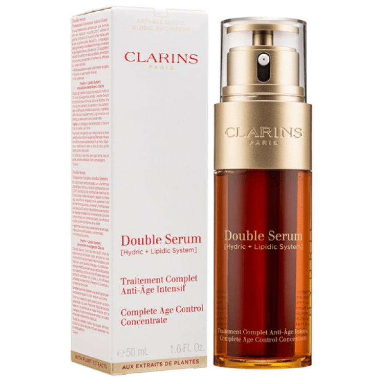 Сыворотка double serum. Кларанс Дабл серум. Clarins Double Serum. Double Serum Hydric+Lipidic System. Сыворотка кларанс Дабл серум купить.