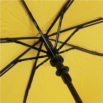 Зонт Полуавтоатический Универсальный желтого цвета размер см 30x5x5