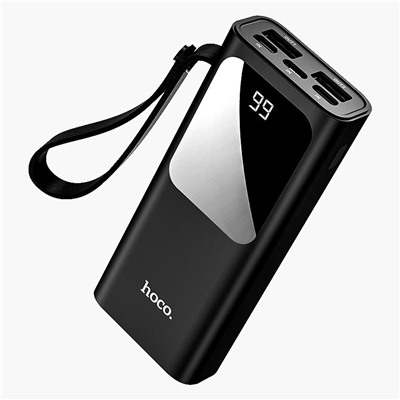 Внешний аккумулятор Hoco J41 (пов.уп) 10 000mAh Micro USB/USB Type-C/Lightning (black)