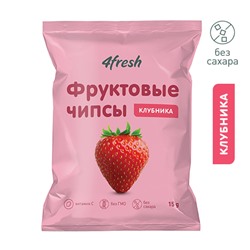 Чипсы фруктовые "Клубника" 4fresh food, 15 г