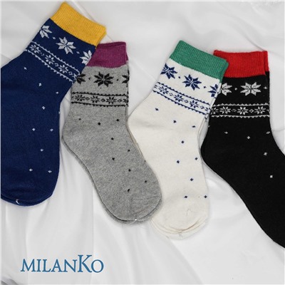 Женские шерстяные носки (узор 2) MilanKo N-316